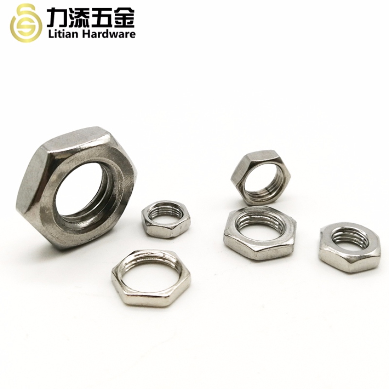 DIN439 stainless steel M3-M12 hex jam nut