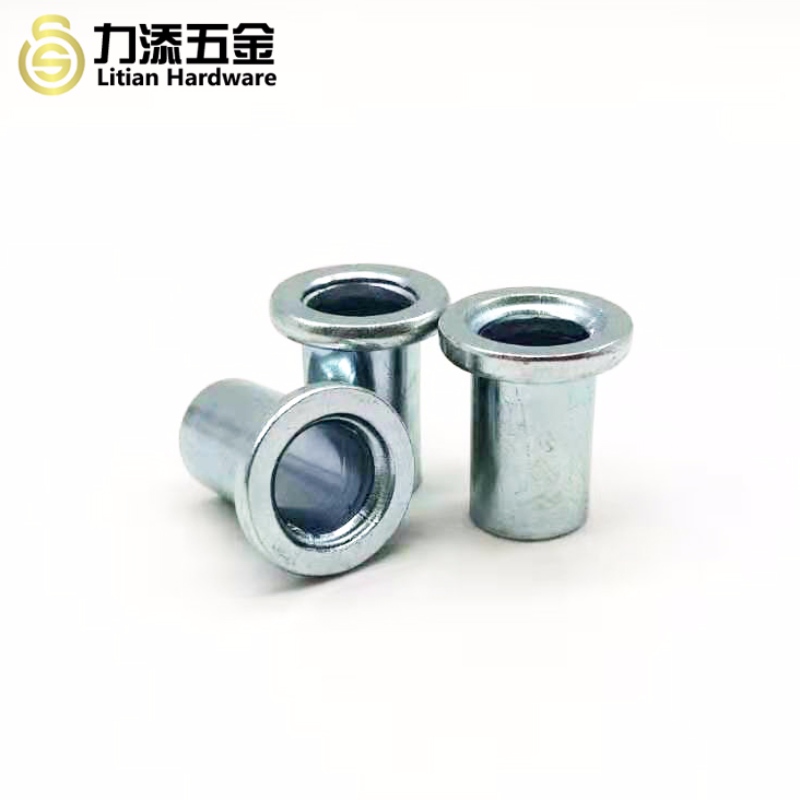 Non standard zinc plated carbon steel differ sizes T type cylinder sleeve